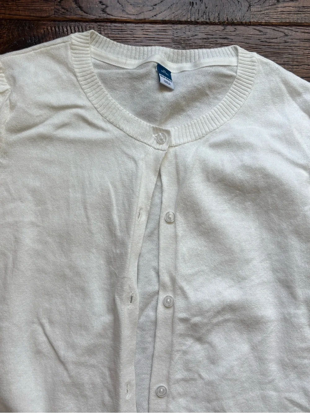 Girls old navy white button up long sleeve cardigan sweater sz XL NWOT